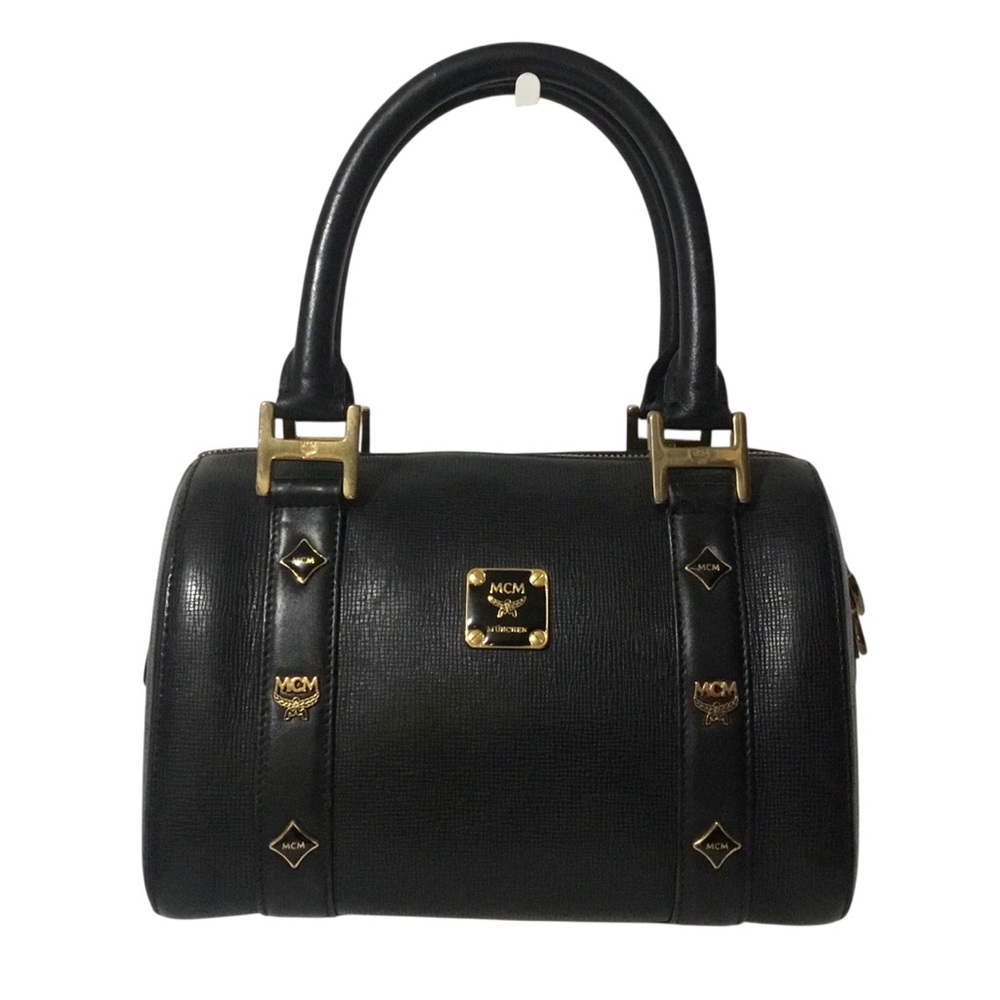 Authentic MCM Boston Black Bag Small